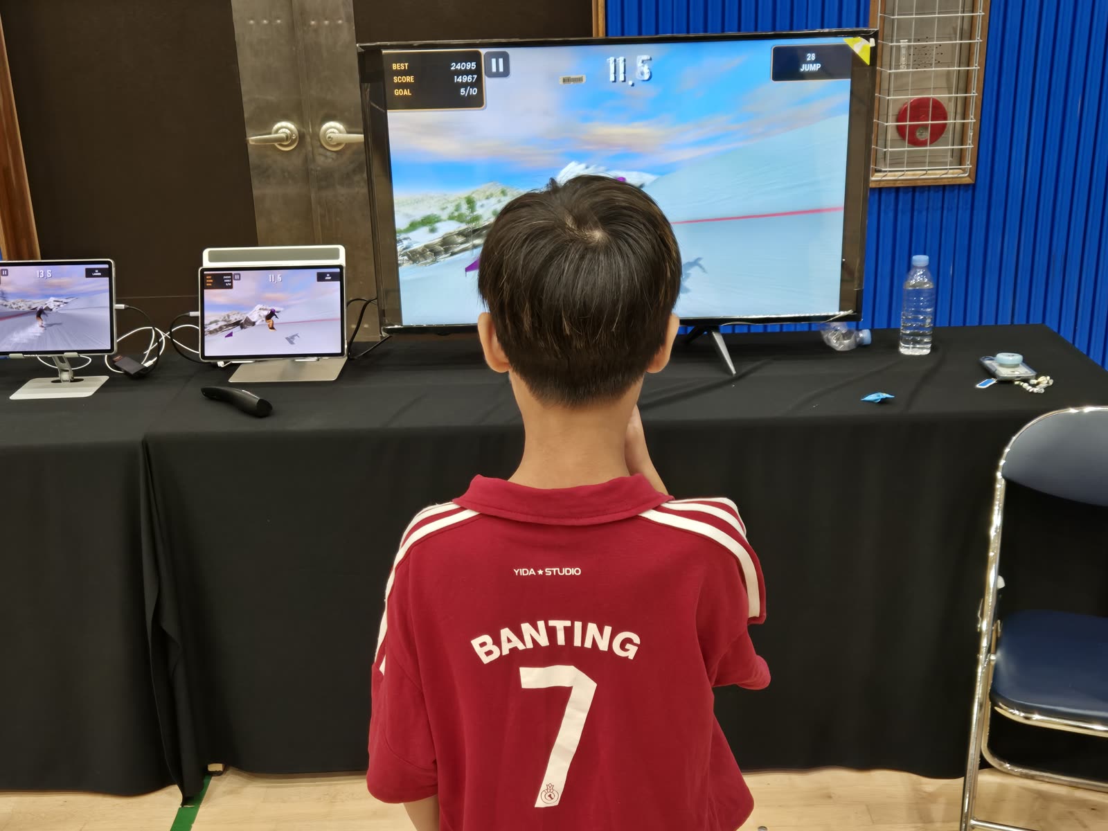 학교축제에서 운영한 AI 밸런스 플레이 (기본형) 체험부스
