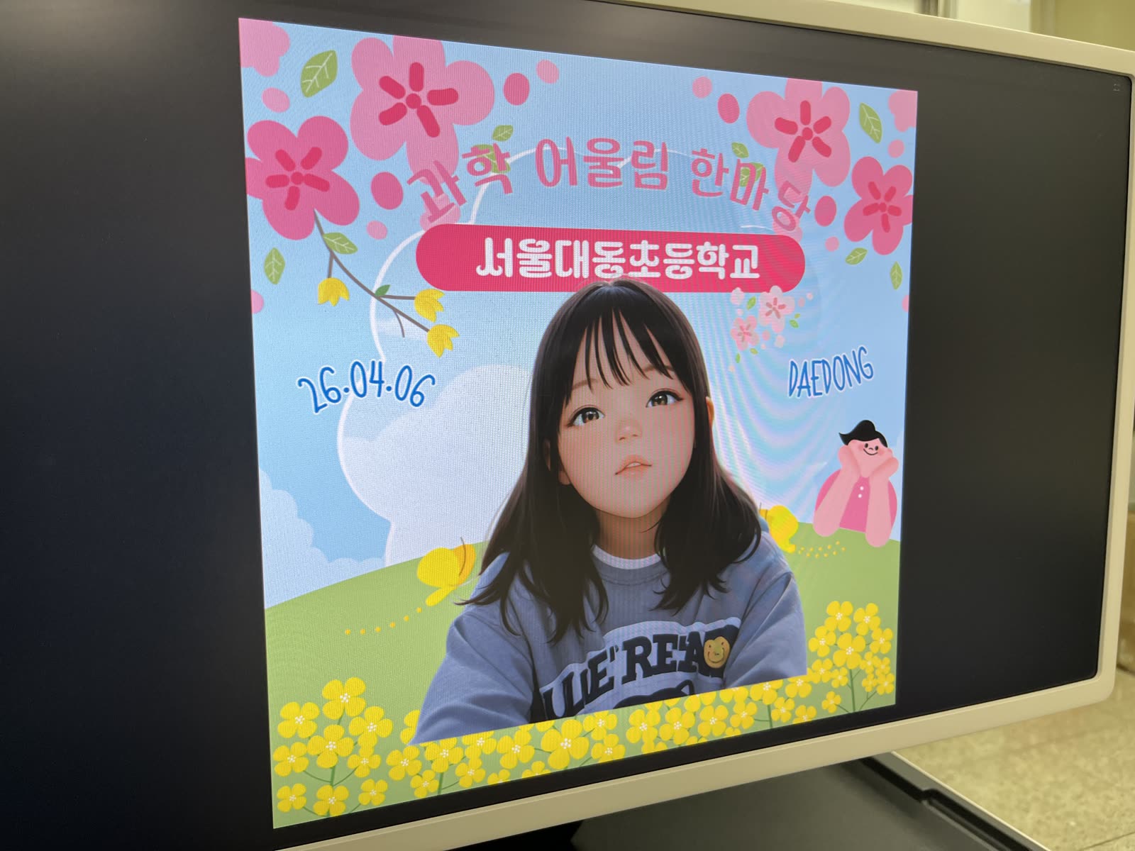 학교축제에서 운영한 AI 캐릭터 체험부스
