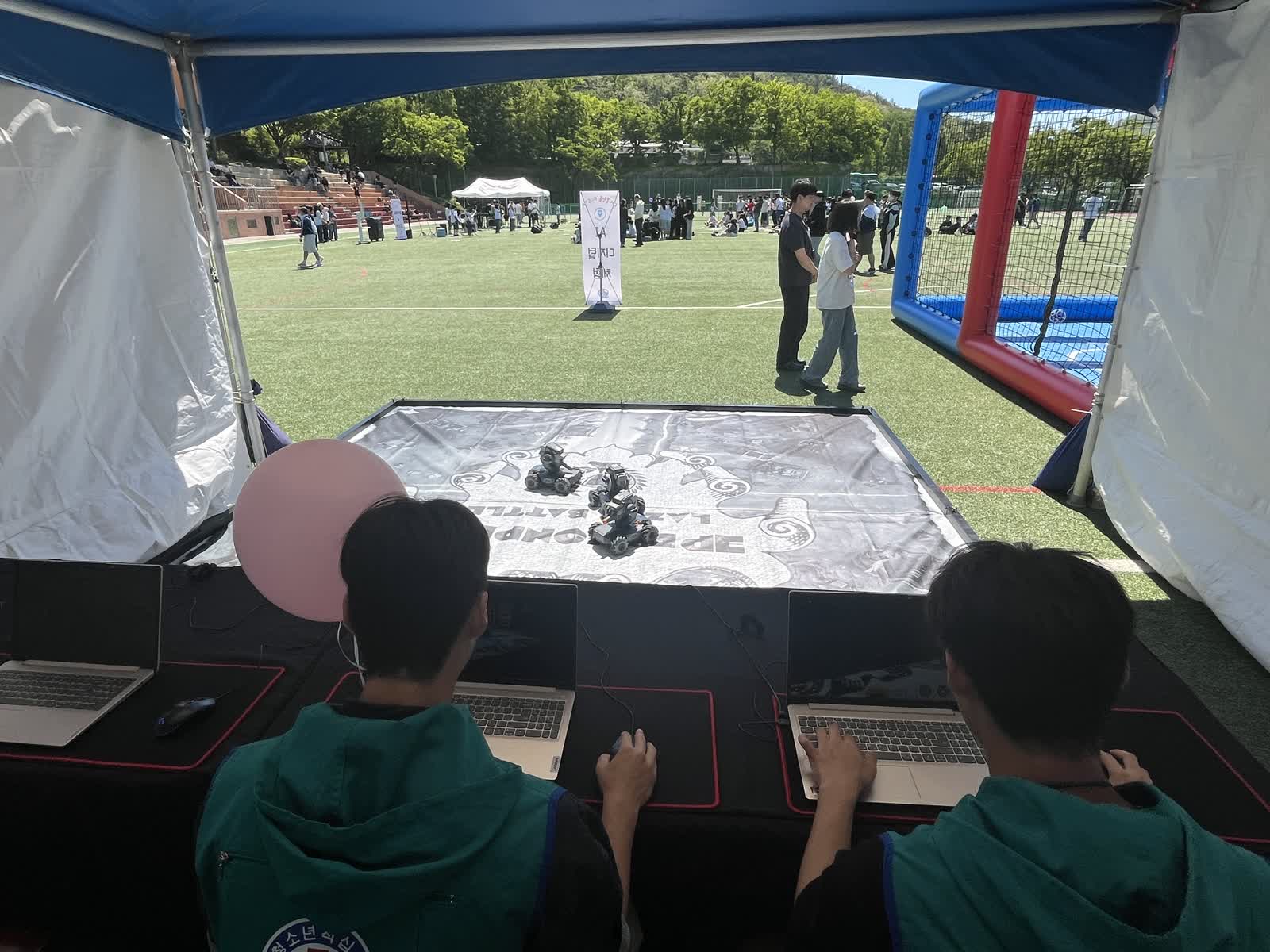 로보마스터 S1 로봇 배틀 체험부스 운영 현장