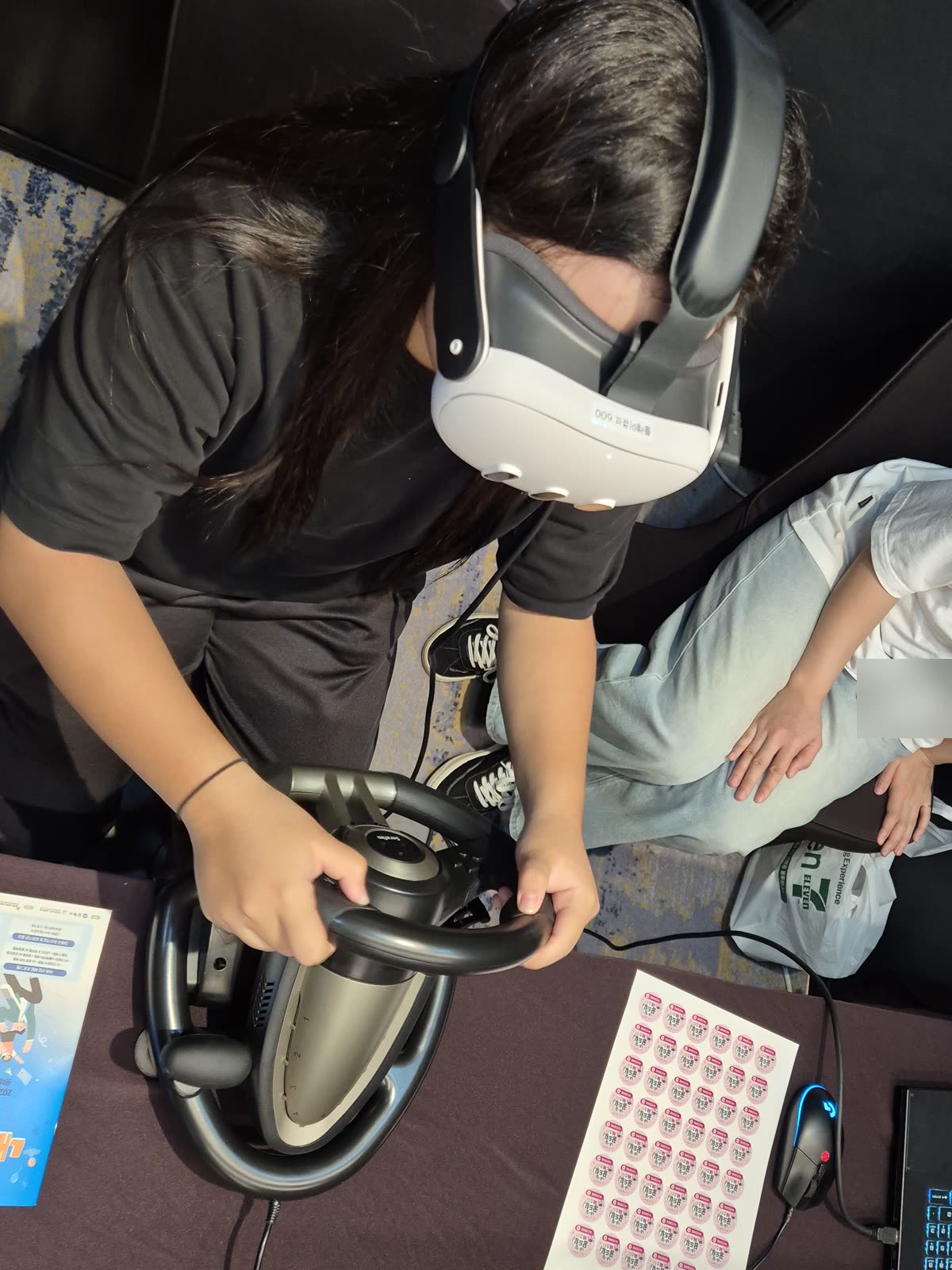 진로박람회 VR 레이싱 체험 HMD 핸들 컨트롤러