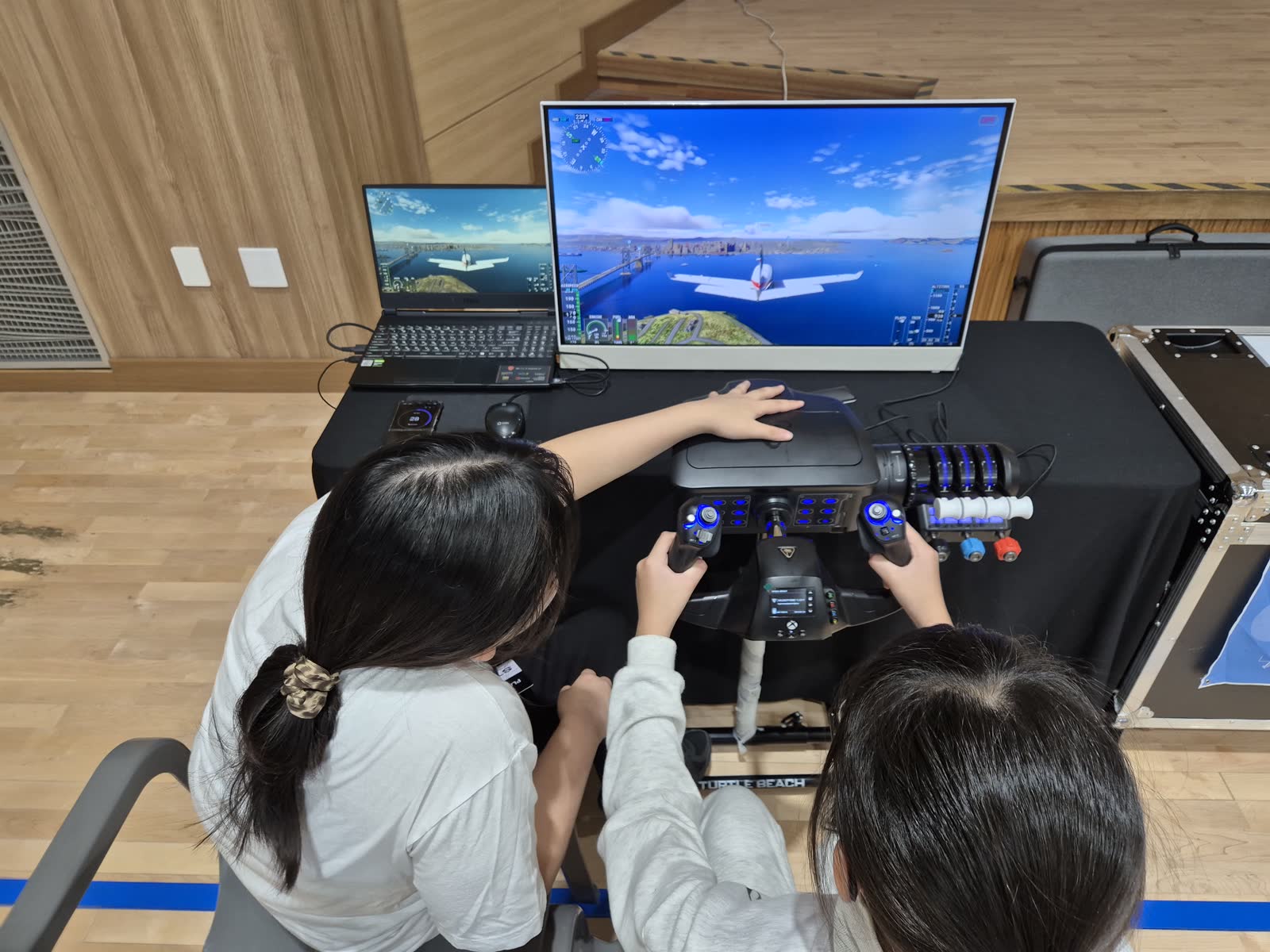 항공 조종 시뮬레이션 진로체험 조종 패널